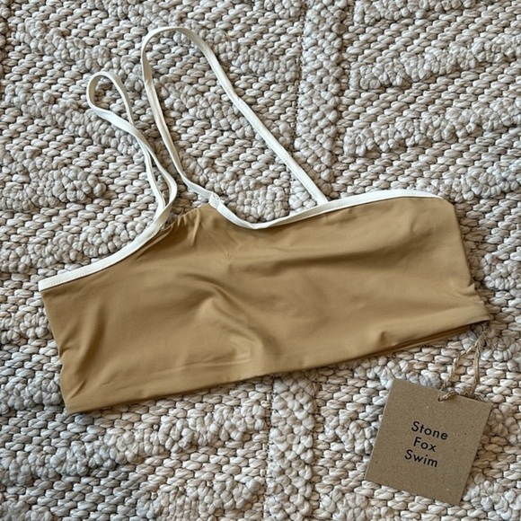 NWT Stone Fox Swim Ibiza Bikini Top in Tannin SIZE SMALL - Picture 4 of 8